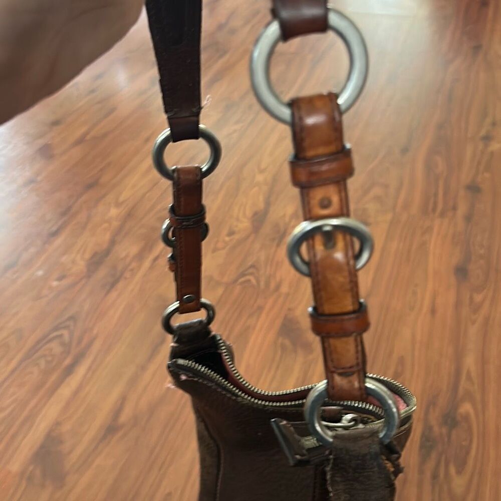 Coach Vintage leather tassel bag. - Picture 3 of 10